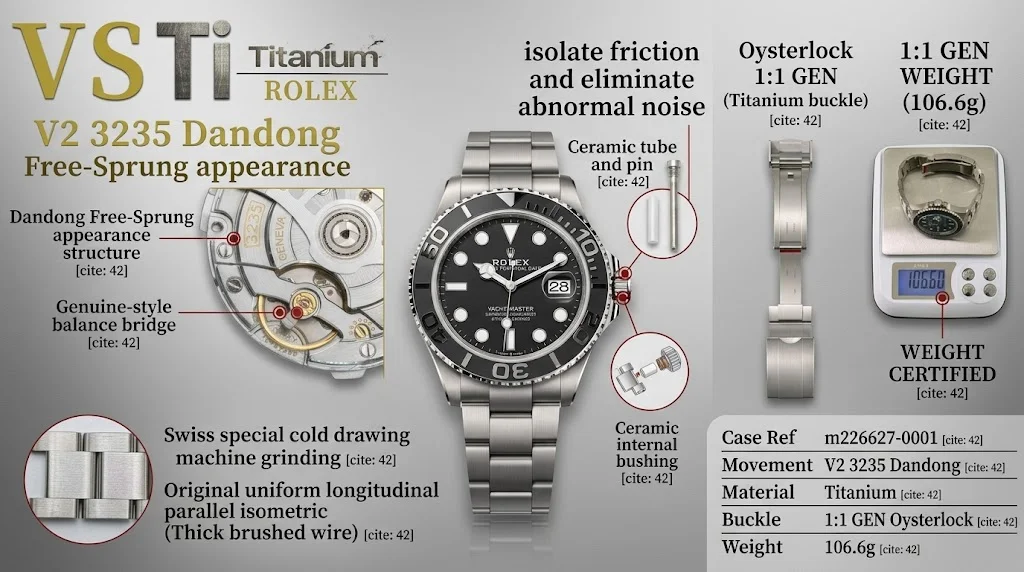 VSF Titanium Yacht-Master 226627 V2: What the Update Actually Changes