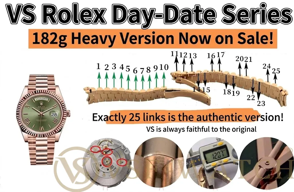The Ultimate VSF Watch Rolex Day-Date Review: The 182g Heavyweight 1:1 Super Clone