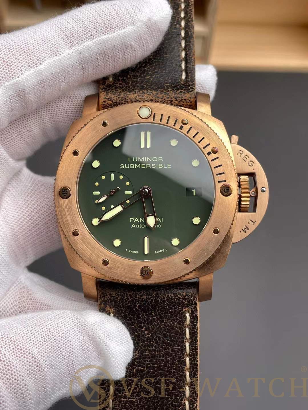VSF Watch Factory Panerai Submersible 47mm1950 Matte Olive G
