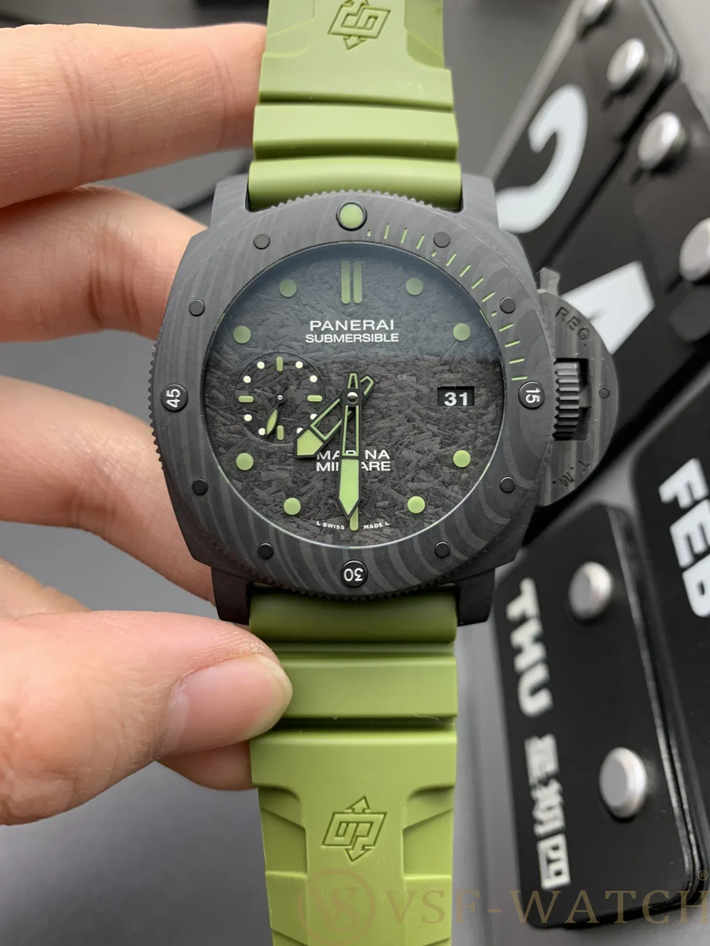 VSF Watch Factory Panerai Submersible Marina Militare Carbot