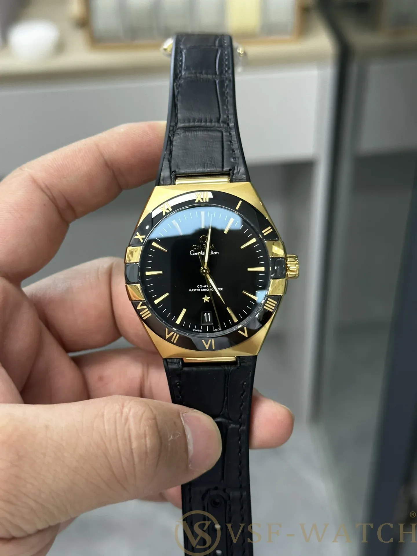 VSF Watch Factory Omega Constellation 41mm Yellow Gold Black