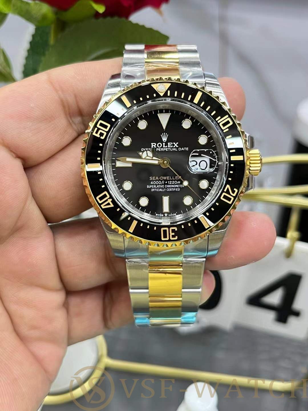 VSF Watch Factory Rolex Sea-Dweller 43mm Two-Tone Yellow Gol