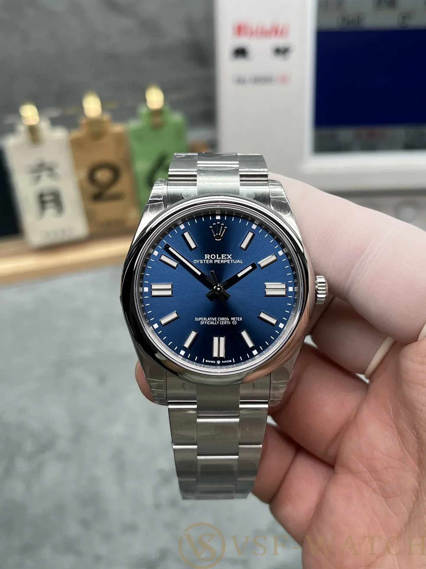 VSF Watch Factory Rolex Oyster Perpetual 41mm Bright Blue Di