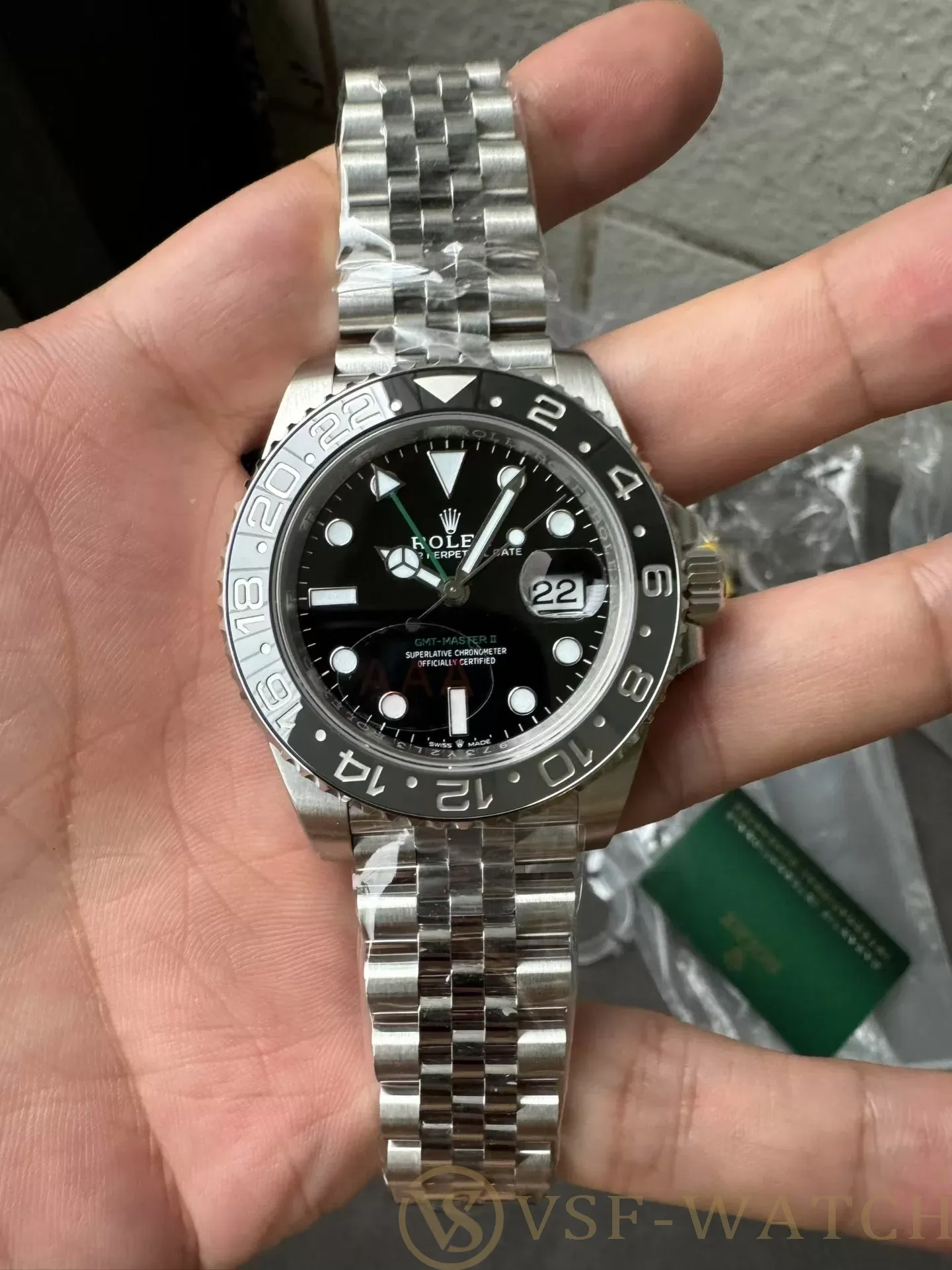 VSF Watch Factory Rolex GMT-Master II “Bruce Wayne”Black/Gre