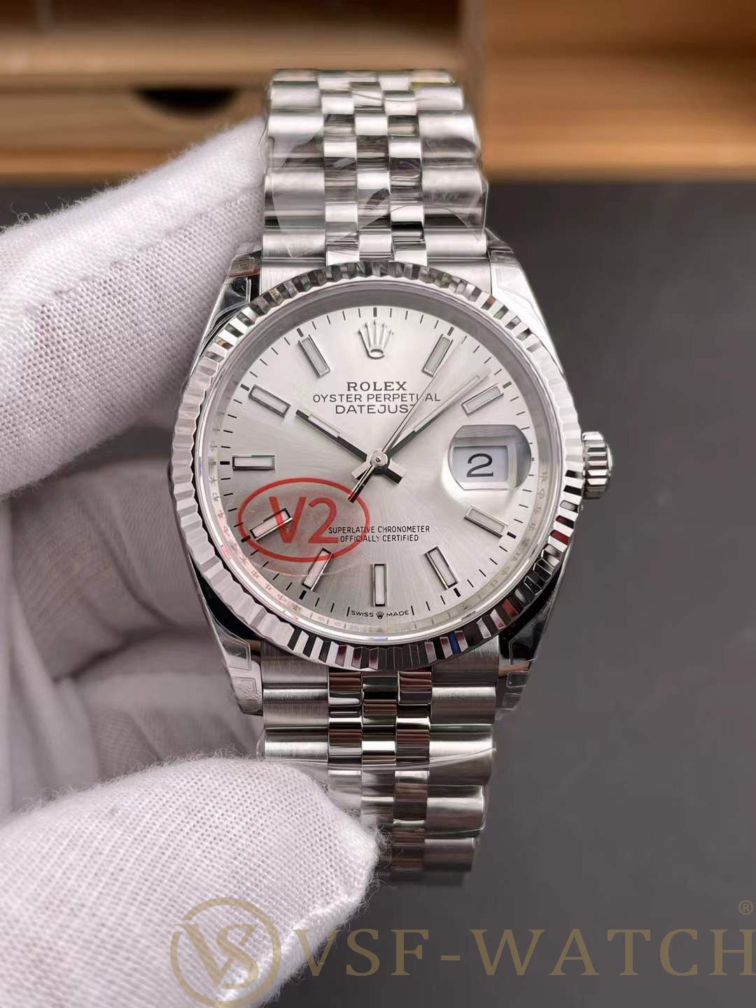 VSF Watch Factory Rolex Datejust 36 Silver Dial (126234) 1:1