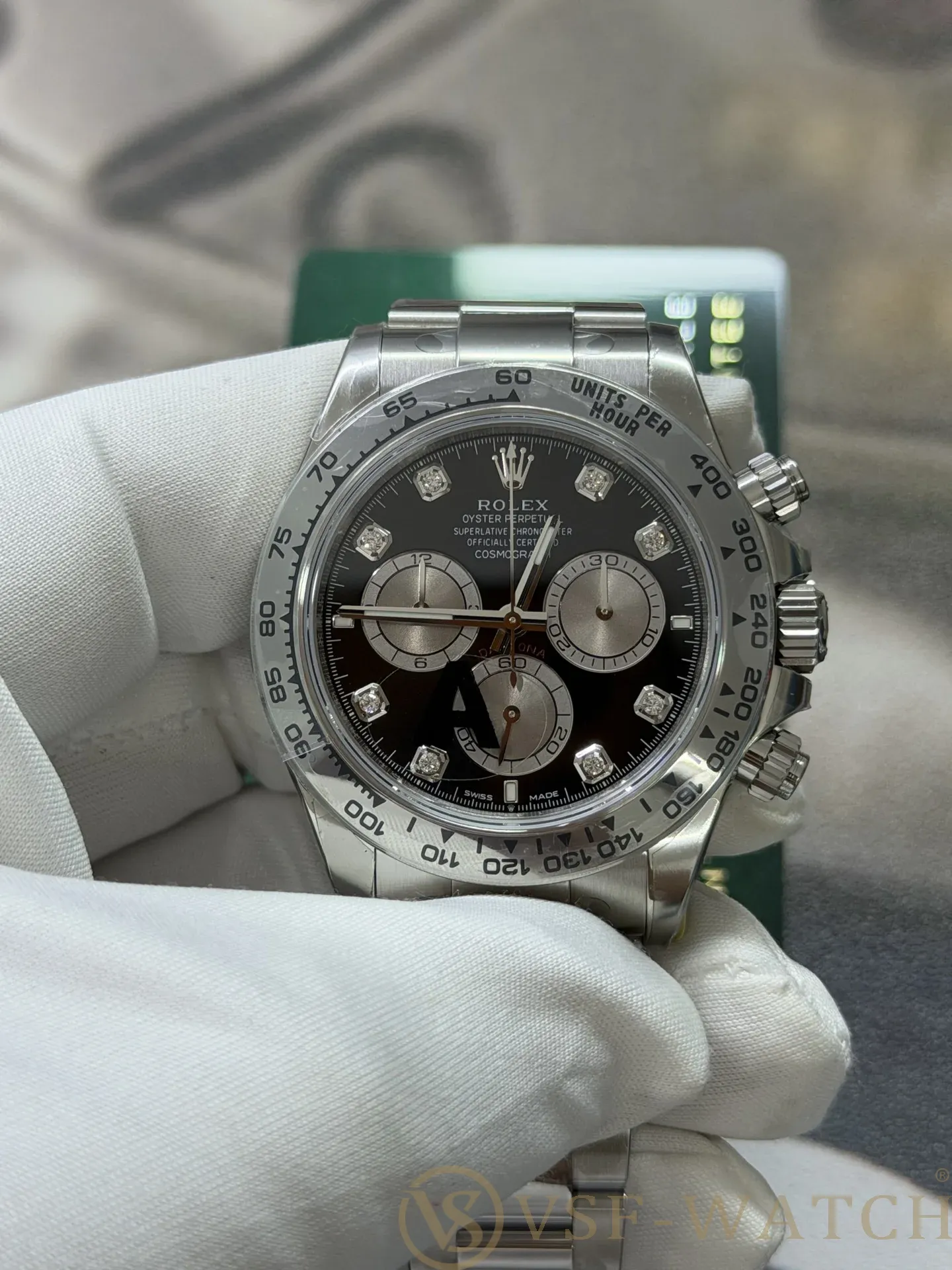 VSF Watch Factory Rolex Cosmograph Daytona 40mm Black Diamon