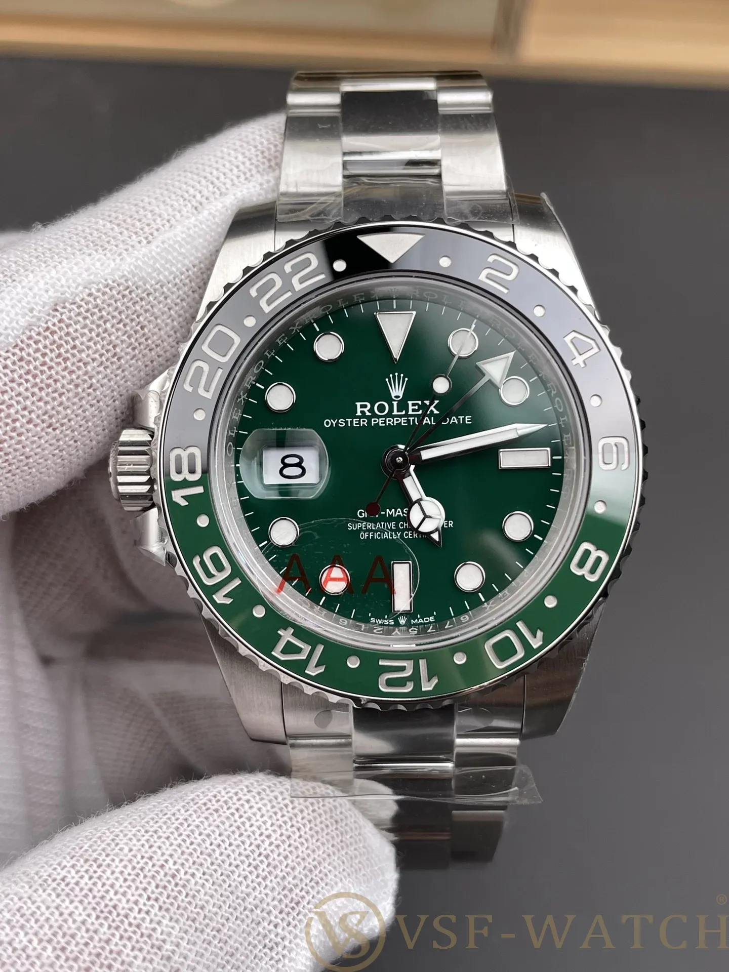 VSF Watch Factory Rolex GMT-Master II Left-Handed Green Dial