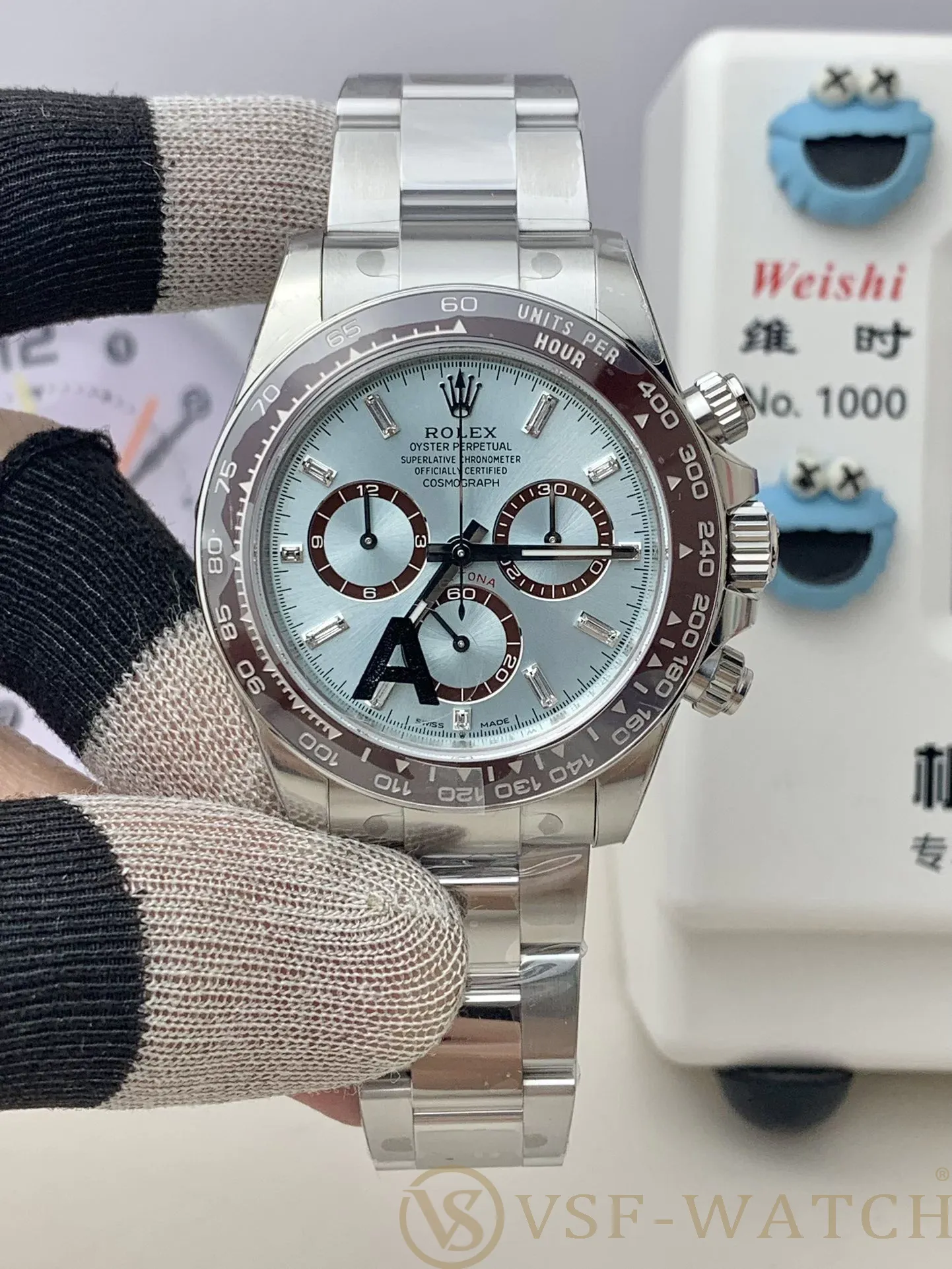 VSF Watch Factory Rolex Cosmograph Daytona “Platona” Ice Blu