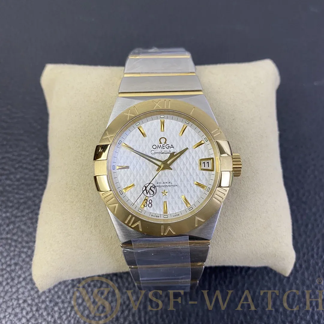 VS Factory Omega Constellation Co-Axial 35mm Two-Tone White 