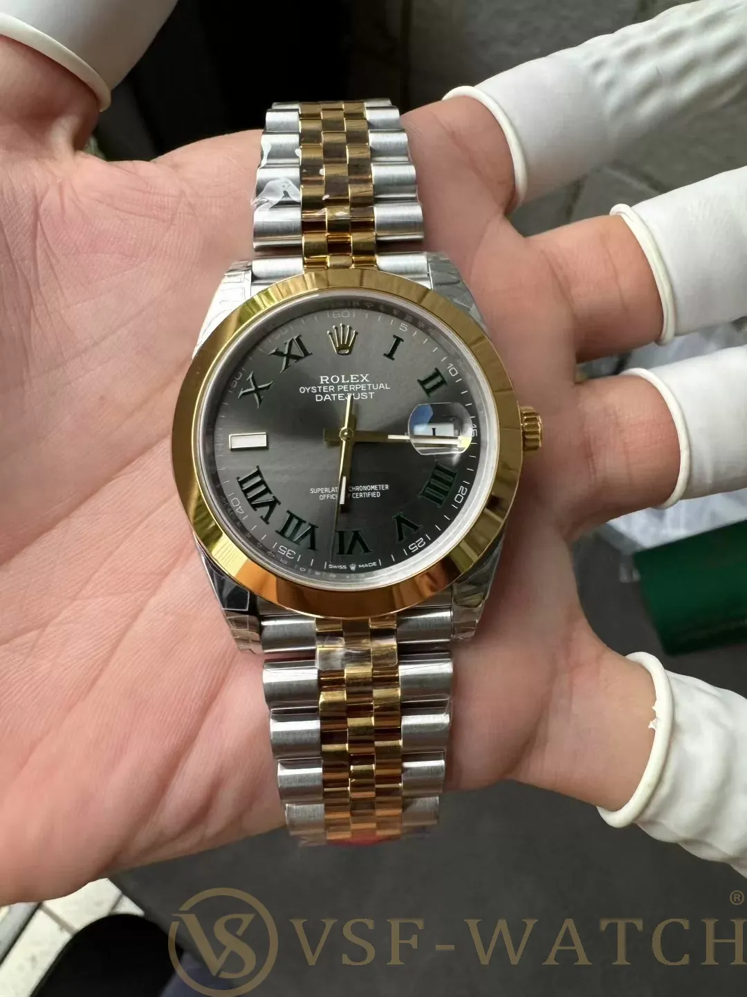 VS Factory Rolex Datejust 41mm Two-Tone Yellow Gold Slate Gr