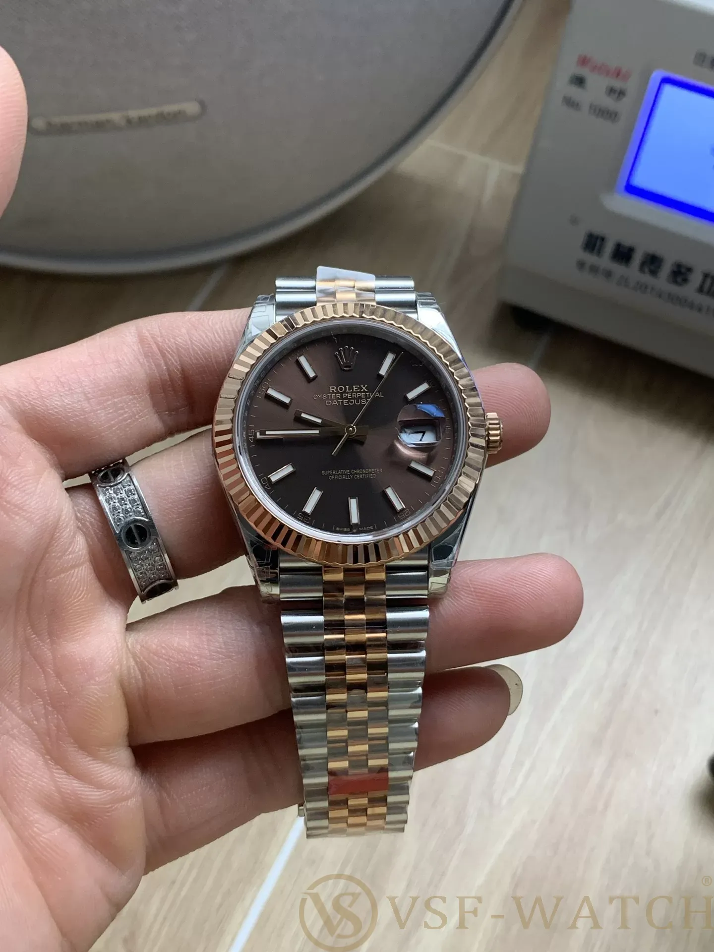 VSF watch Rolex Datejust 41mm Two-Tone Rose Gold Chocolate D